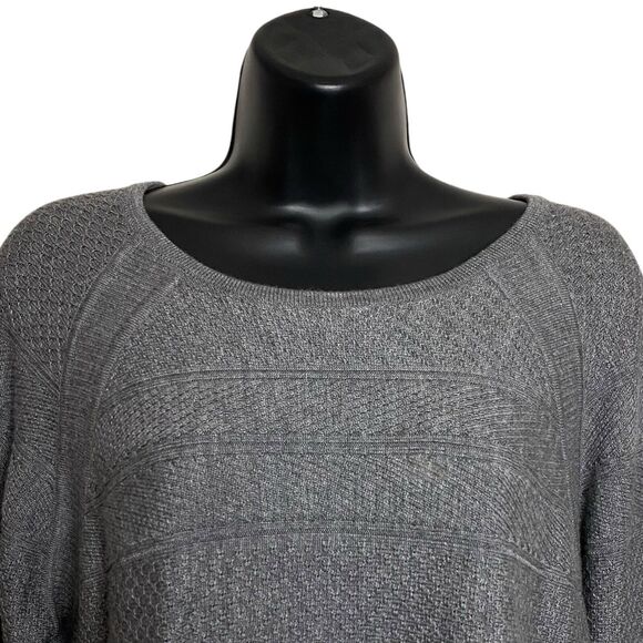 Brooks Brothers Sweater Womens XL Merino Wool Cashmere Gray Knit Preppy Pullover - Picture 1 of 10